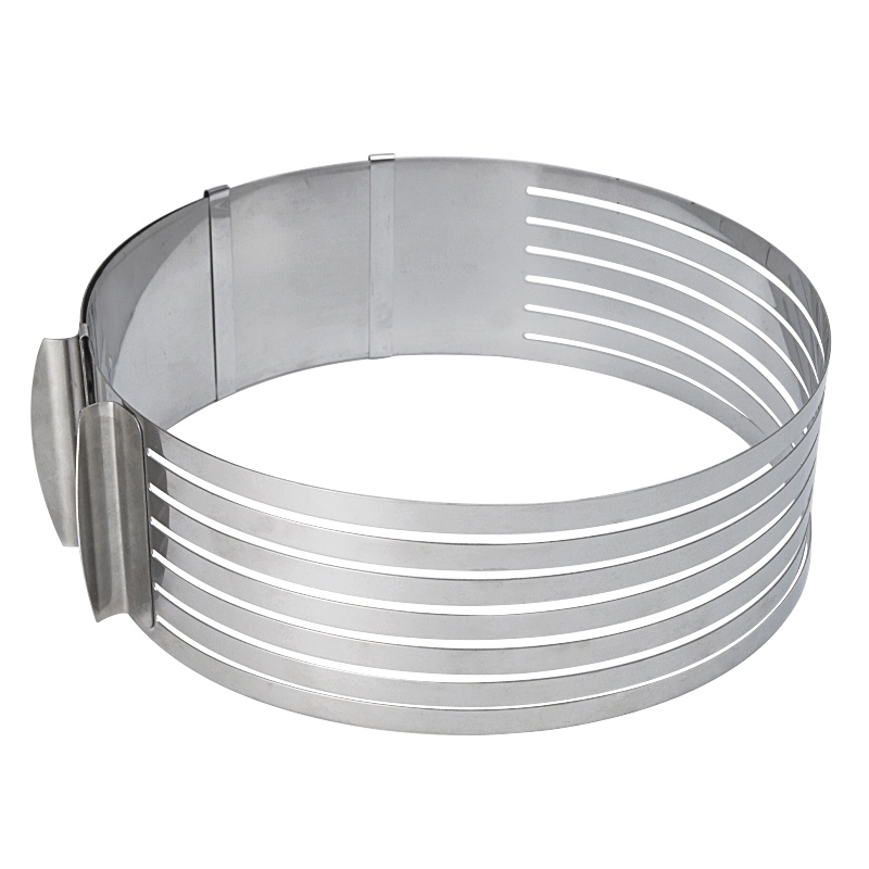 Layer Cake Slicer Ring Adjustable (9 to 12 inch) - Stainless Steel