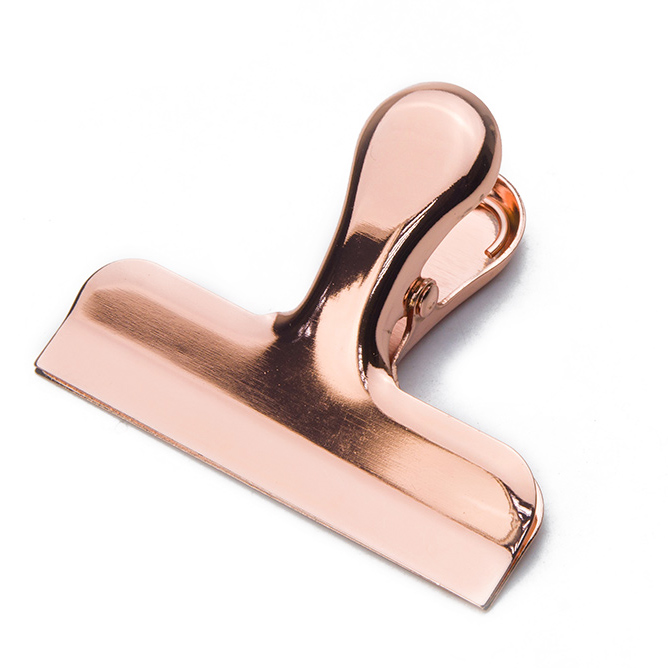 Bag Clip Rose Gold Plating and Original Colour