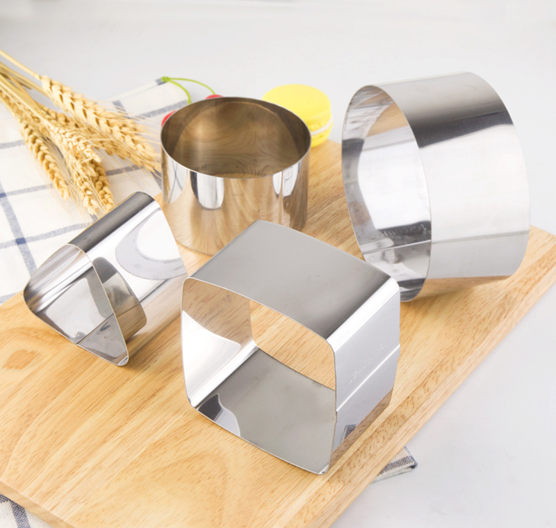 Cake Mould 4 PCS Set Stainless Steel