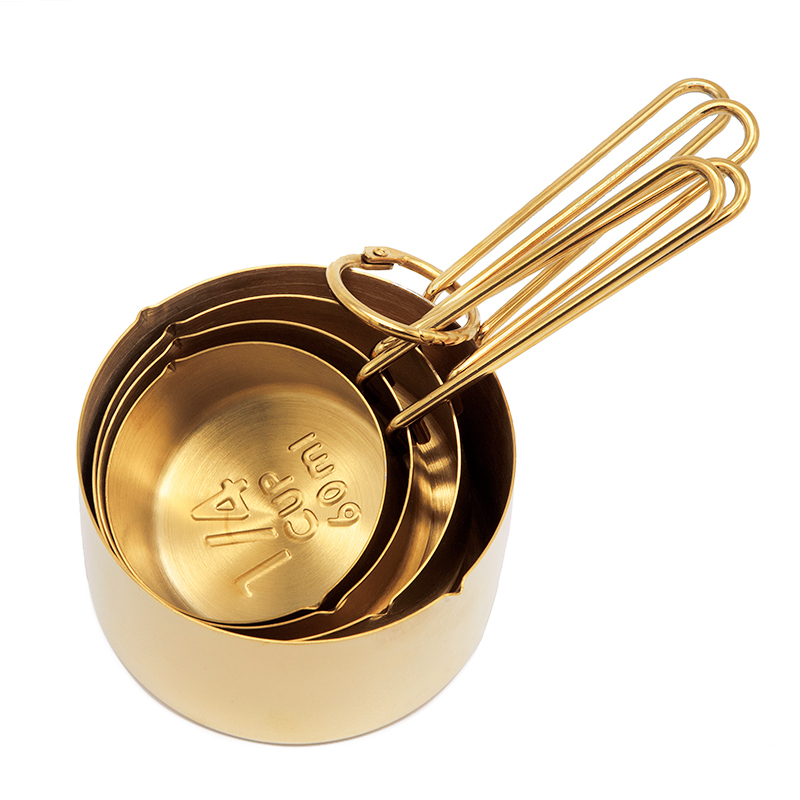 4 PCS Measuring Cups Set Titanium plating