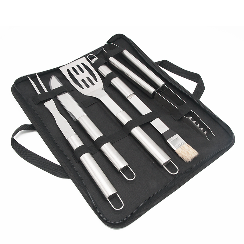 BBQ Tools 5 PCS large handle With Carring Bag