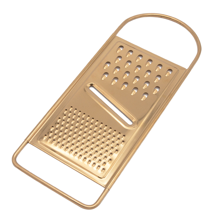 Flat Hand Grater Titanium Gold plating