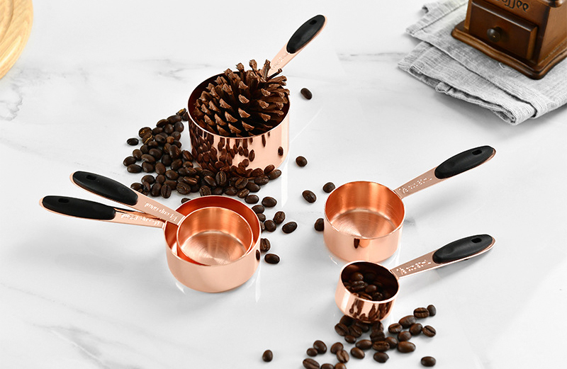 Measuring Cups 4 PCS Copper coated