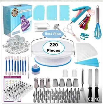220pcs cake decorating kit