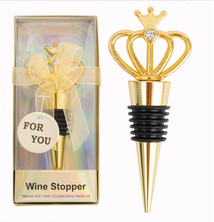 wine bottle stopper gold color