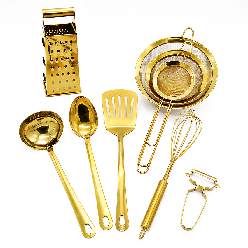 Gold color Kitchen Tools Set