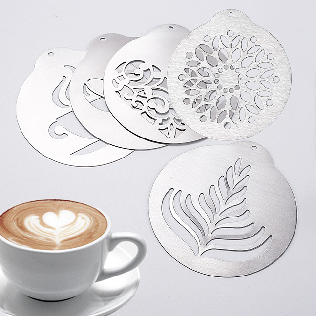 Stainless Steel Coffee Stencils