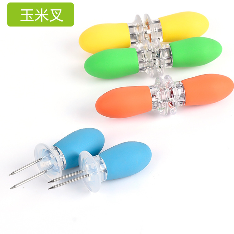 Corncob Holder Silicone handle
