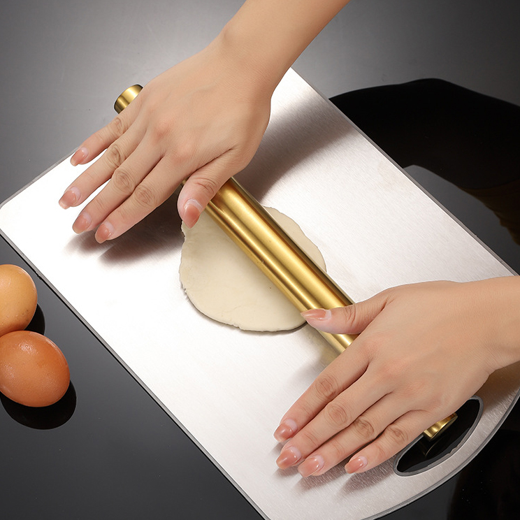 Stainless Steel Rolling Pin Gold / Siliver Color