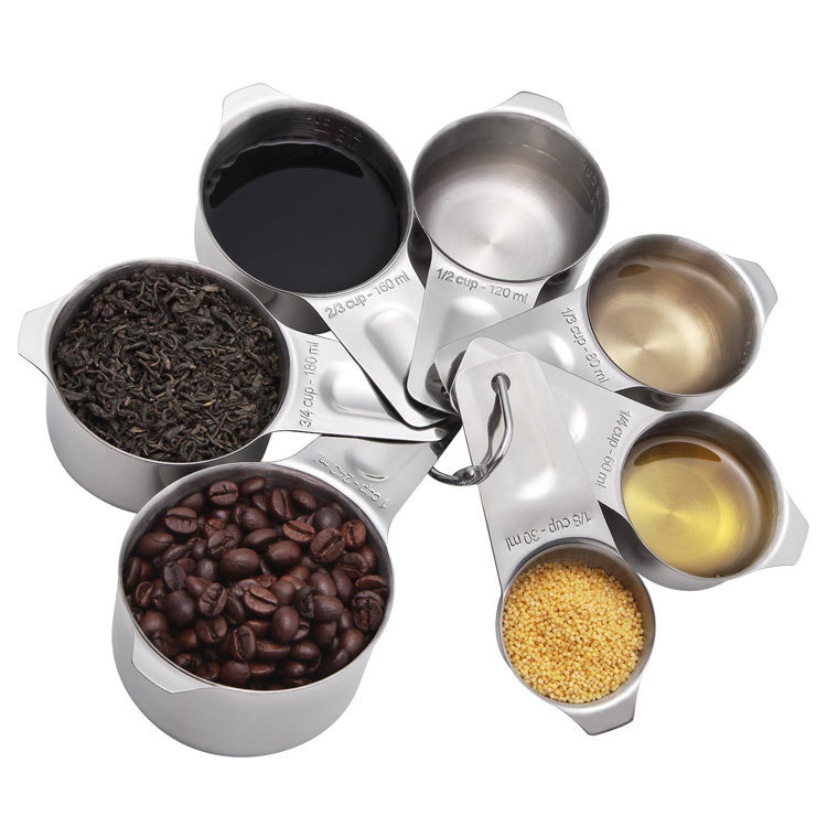 7 PCS Stainless Steel measuring cups